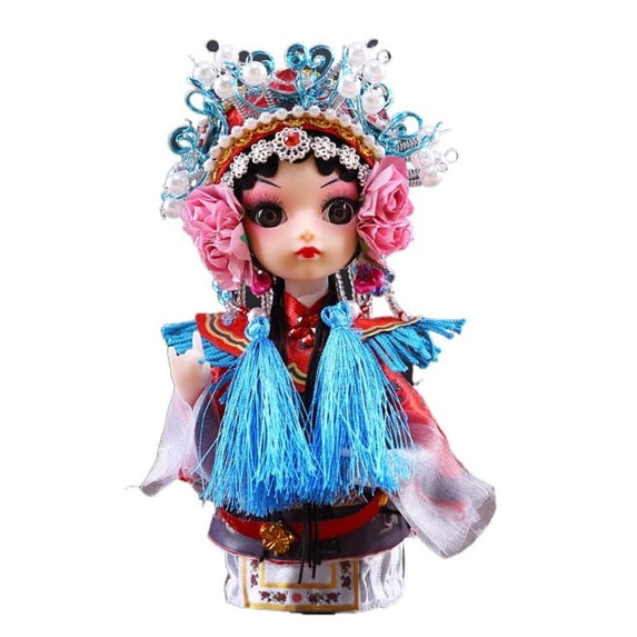 Peking Opera Doll,Chinese Traditional Handicrafts Resin Figurine Peking Opera Character Mini Collectible Figurines Home Decoration,5.91*2.76inch 8