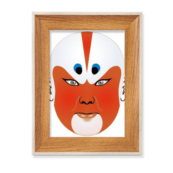 Peking Opera Head Colorful Qunyinghui Desktop Wooden Photo Frame Display Picture Art Painting Multiple Sets