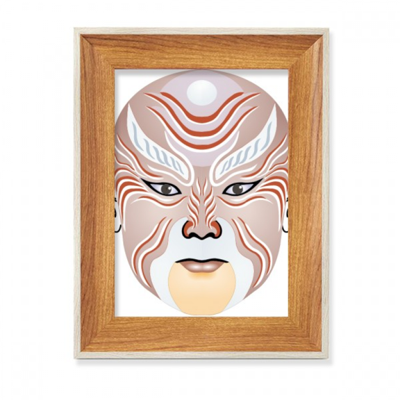 Peking Opera Head Colorful Weishuihe Desktop Wooden Photo Frame Display Picture Art Painting Multiple Sets