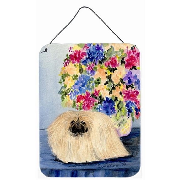 Pekingese Aluminium Metal Wall Or Door Hanging Prints