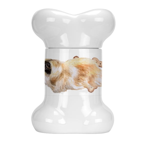 Pekingese Bone Shaped Treat Jar