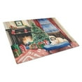 thumbnail image 1 of Pekingese Cozy Christmas Glass Cutting Board Large 12 in x 15 in, 1 of 5