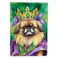 thumbnail image 1 of Pekingese King of Mardi Gras House Flag 28 in x 40 in, 1 of 6
