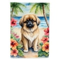 thumbnail image 1 of Pekingese Luau Garden Flag 11.25 in x 15.5 in, 1 of 5