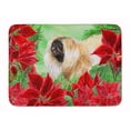thumbnail image 1 of Pekingese Poinsettas Machine Washable Memory Foam Mat, 1 of 4
