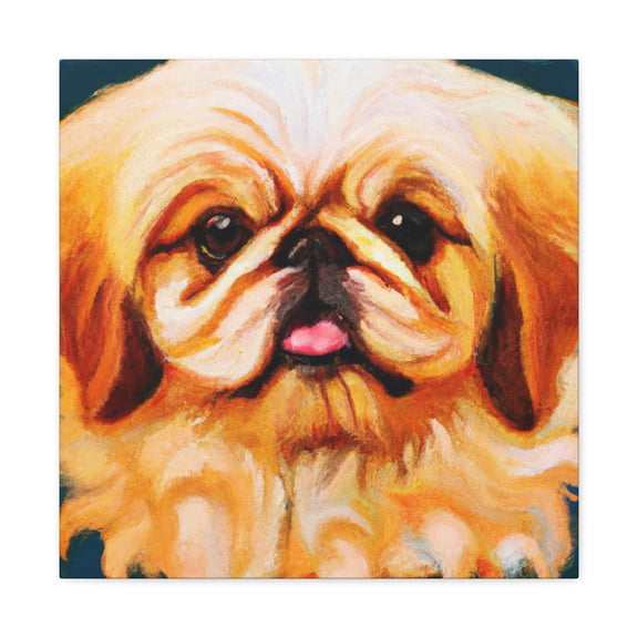 "Pekingese in Baroque" - Canvas