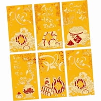 Pekkaxy 2026 Vietnamese Lunar New Year Horse Red Packets, 6-Pack Sturdy Waterproof Paper with Gold Printing, for Family Gifting Office Celebrations and