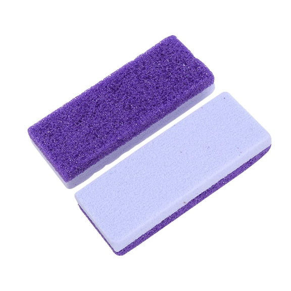 Pekkaxy 2pcs Foot Care Exfoliator Pedicure Tool Foot Pumice Stone Block Remover Scrubber Dead Hard Skin Cleaner Remover for feet(Purple)