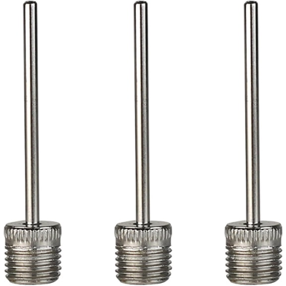 Pekkaxy 3 Pcs Stainless Steel Balls Pumps Inflation Needle Air Inflate Pumps Needle for Basketball Soccer Balls Volleyball Balls Pumps Inflation Needle Basketball Football Air Pumps Accessories