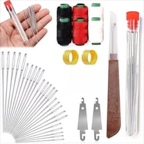 Pekkaxy 37PCS Sewing Tool Set Big Eye Steel Sewing Needles Kit, 2026 New Stainless Steel Needles for Hand Sewing - Long & Thin Handmade Quilting & Sewing Needles Kit for DIY Sewing