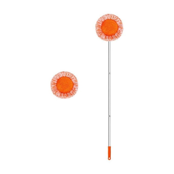 Pekkaxy Adjustable Cleaning Mop, 55 in to 71 in Extendable Handle, 360 Rotating Head for High and Low Surfaces, Ideal for Ceiling Fans, Windows, and Baseboards