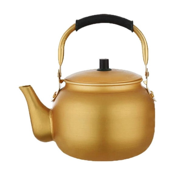 Pekkaxy Aluminum Stovetop Tea Kettle with Loud Whistle, 1.5L Capacity, Safe and Easy Pouring with Slip-Resistant Grip, Perfect for Camping, Hiking, and Home Kitchen Use