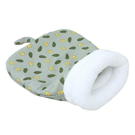 Pekkaxy Cat Sleeping Bag, 13.77 x 17.7 in, Plush & Warm, Semi-Enclosed Design for Security, Cozy Nest for Cats and Small Dogs
