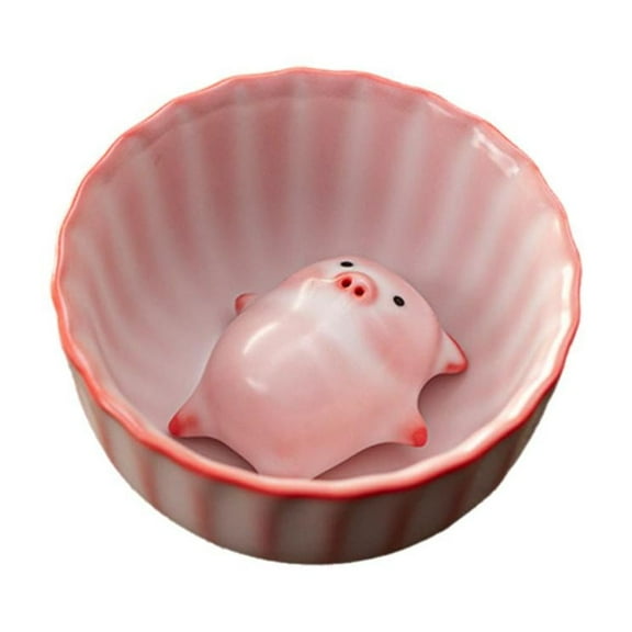 Pekkaxy Ceramic Bubble-Blowing Pig Tea Cup Set, 3.14 in tall, Interactive Tea Pet for Fun Brewing, Perfect for Home Tea Ceremonies and Relaxation