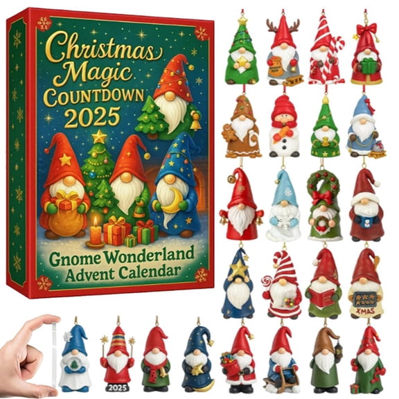 Pekkaxy Christmas Advent Calendar 2025, 24 Days Gnomes Christmas Advent Calendar, Countdown Calendars Blind Box, Gifts for Boys, Girls