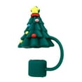 thumbnail image 1 of Pekkaxy Christmas Straw Cover Lid for 30 40 oz Tumblers, Reusable Silicone Straw Topper, 1 of 8