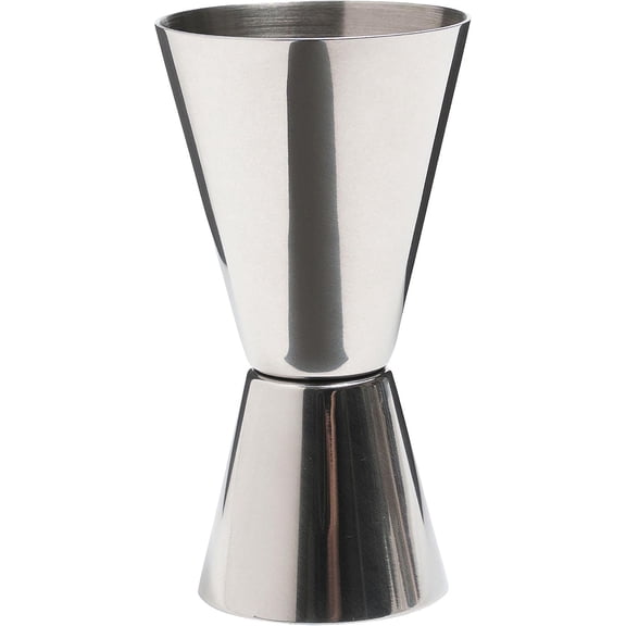 Pekkaxy Cocktail Double Glass for Measuring Spirits, Stainless Steel, 25 ml/50 ml
