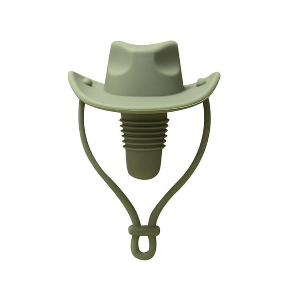 Pekkaxy Cowboy Hat Wine Bottle Stopper, Reusable Leakproof Wine Sealer for Beverage Storage
