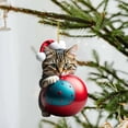 thumbnail image 1 of Pekkaxy Cute Cat Christmas Ornament, Festive Tree Hanging Decoration Gift for Pet Lovers, 1 of 8
