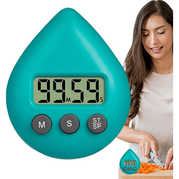 Pekkaxy Digital Timer - Waterproof Shower Timer, Convenient Portable Timing Tool | Features Suction Cup and LCD Display, Ideal for School Learning, Kitchen Cooking, Working, and Shower Use