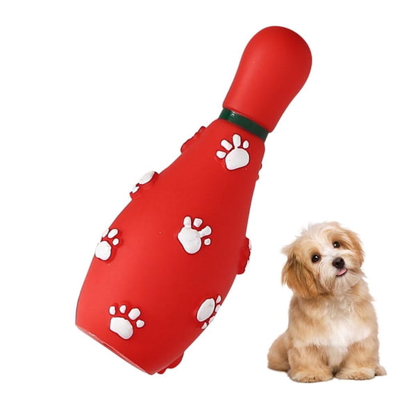 Pekkaxy Dog Teething Toy, 4.5 x 2.3 in, Squeaking Design for Dental Cleaning and Fun, Interactive Playtime for Puppies and Adult Dogs