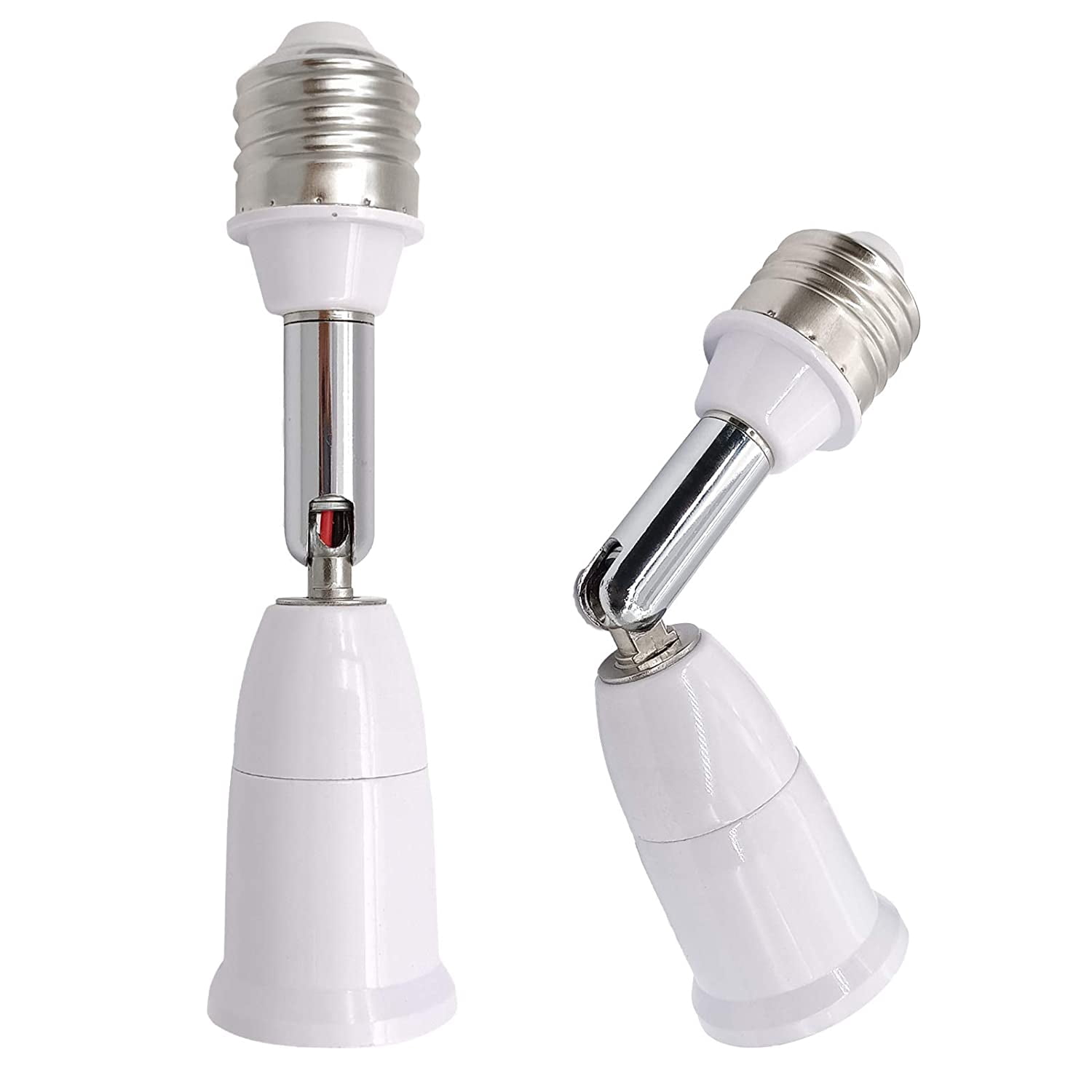 Pekkaxy E26/E27 Light Socket Extender, 4.5 Inch Extension Socket ...