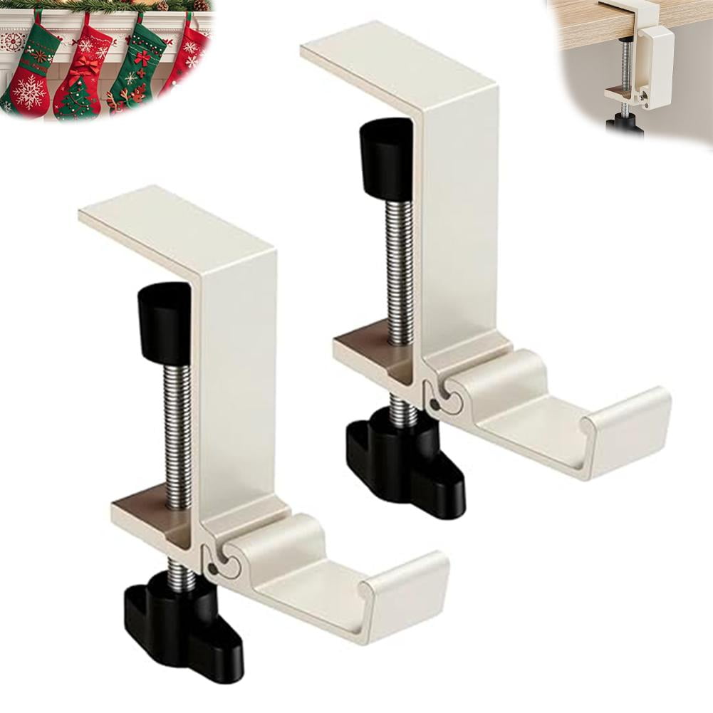 Fireplace Stocking and Garland Hanger, Each Mantle Holder Has Two Hooks