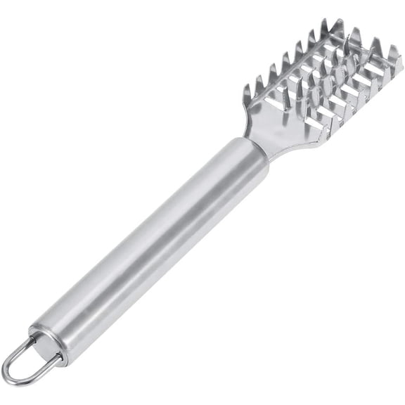 Pekkaxy Fish Scale Remover Fish cleaner, Stainless Steel Handle Fish Scraping Scale Shaver Fish Tool Fishing Scales Machine Kitchen Fish Tool for Indoor and Outdoor