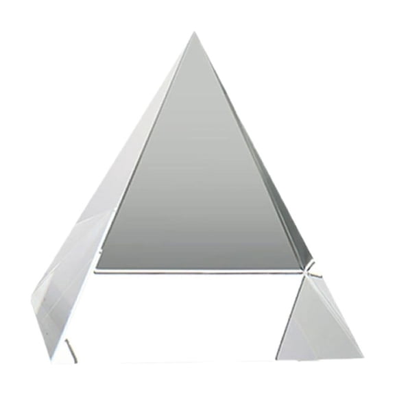 Pekkaxy Glass Crystal Pyramid Crystal Pyramid Craft Ornaments Prism Optical Pyramid Polyhedral Rectangular
