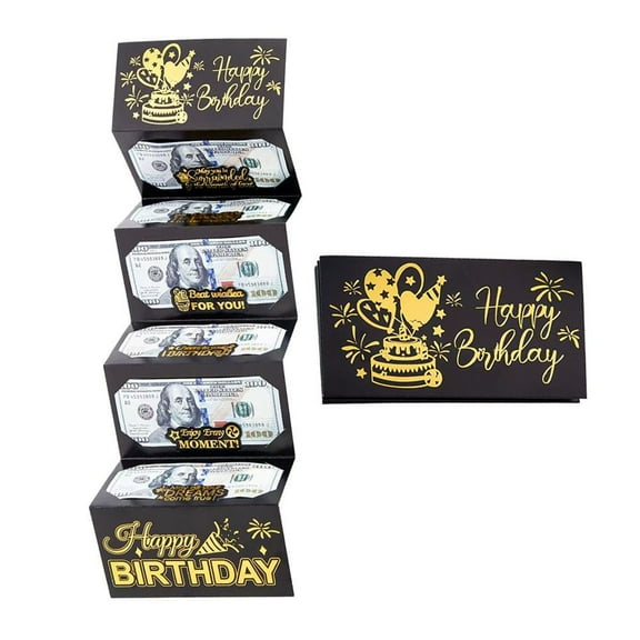 Pekkaxy Happy Birthday Money Envelope for Cash Gifts, Surprise Cash Envelope for Men Slots, Kids, Gift Surprise 6 with C Money Women