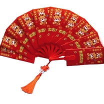 Pekkaxy Horse Year Fan-Shaped Red Envelopes 10-Pack with Gold Foil, Auspicious Lunar New Year Gift for Money and Blessings, for Weddings Spring Festival