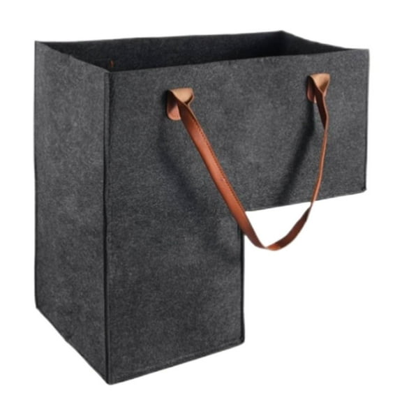 Pekkaxy L-Shaped Felt Storage Basket, 16.53x16.53x10.03 in, Converts Unused Stair Corners into Organized Storage, Perfect for Stairs to Hold Shoes, Toys, and Books