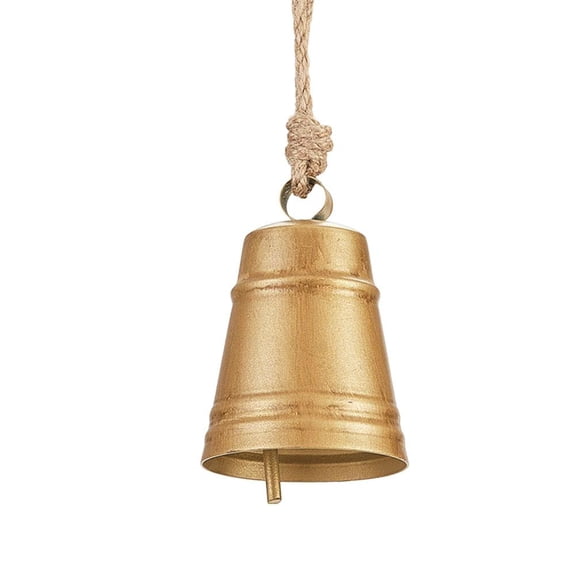 Pekkaxy Large Christmas Bell Ornaments,Cow Bell,Vintage Giant Christmas Bells,Country Rustic Cowbell on Jute Rope,Lucky Charm,Tree Hanging Ornament,Indoor and Outdoor