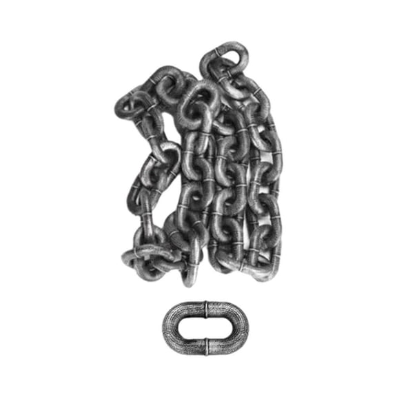 Pekkaxy Large Iron & Thick Plastic Dog Chain, 5 ft, Secure and Sturdy Pet Walking Supply, Fashionable Accessory for Daily Walks and Exercise