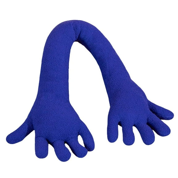 Pekkaxy Long Arm Hug Pillow, 31 in, Velvet, Full Head and Neck Support for Comfortable Sleep, Versatile Couch and Bed Rest Pillow