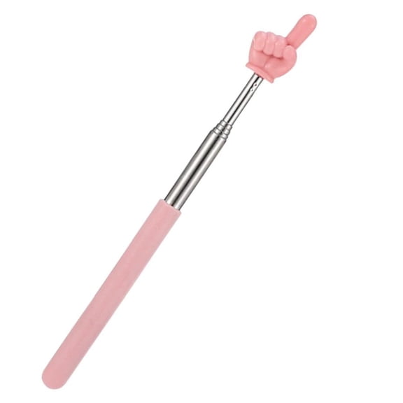 Pekkaxy Metal telescopic pointer 8.38 inch, adjustable length lightweight teaching aid for presentations, for classroom office reading writing portable use