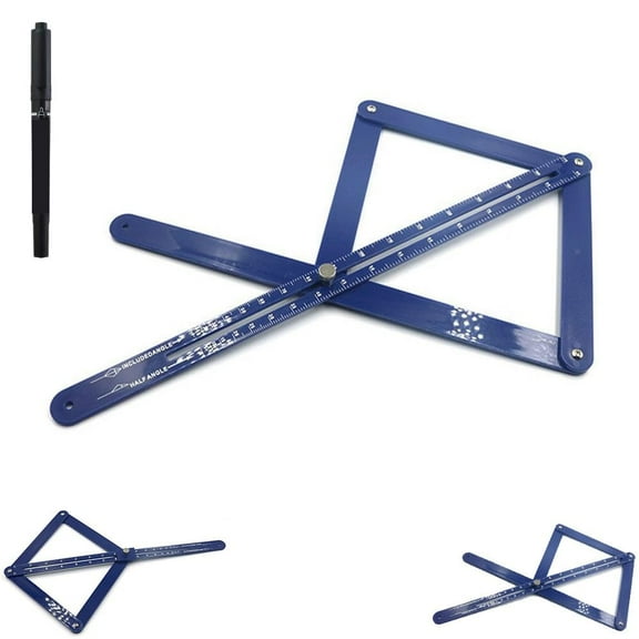 Pekkaxy New Premium Corner Angle Finder,  Aluminum Alloy/Plastic Precision 10°-170° Measurement Miter Saw Protractor Bevel Gauge Tool with Locking Metal Knobs and Scales for Woodworking