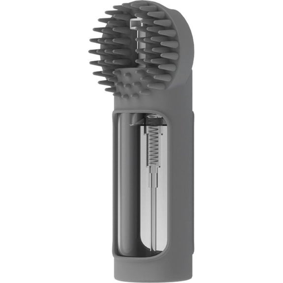 Pekkaxy Pet Bath Brush, 7.1 Inch ABS Body, Massages Skin While Deep Cleaning, for Easy Shampoo Application During Dog or Cat Baths