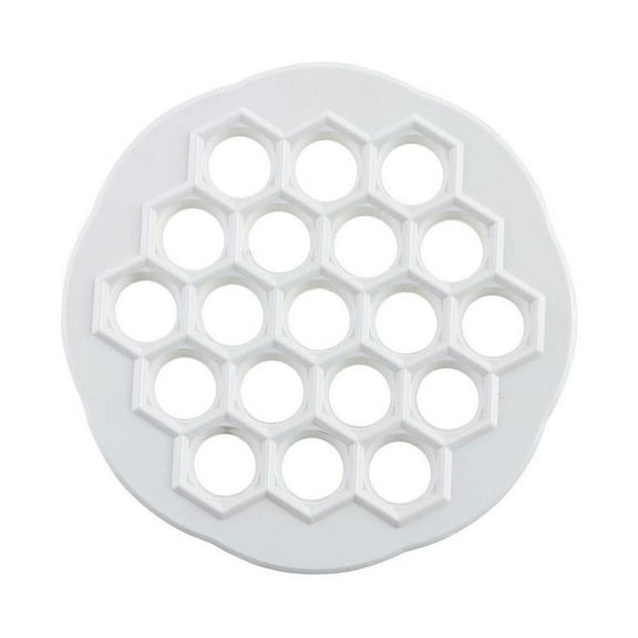 Pekkaxy Plastic Dumpling Maker Mold, 8.07 x 1.05 Inch, Quick 19-Hole Design for Consistent Dumplings, Perfect for Family Dinner Prep and Homemade Meals