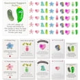 thumbnail image 1 of Pekkaxy Pocket Hugs Bulk Gifts Set, 100 Sets Pocket Hug Cards with Mini Turtles Cucumbers Hearts, Small Emotional Support & Anxious Relief Gifts for Coworkers Colleagues Friends Employees, 1 of 8