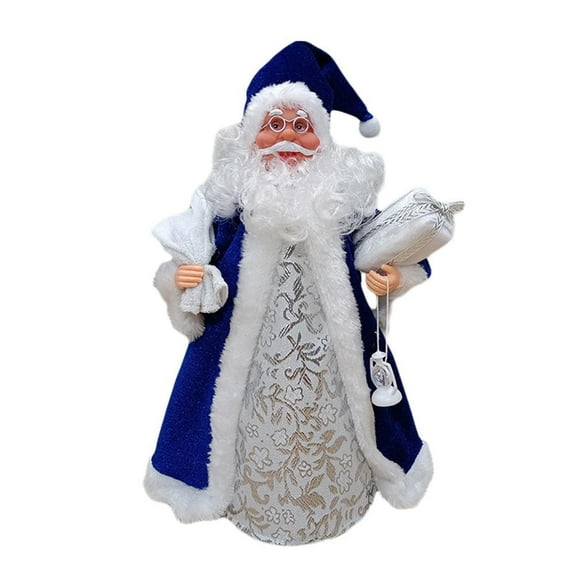 Pekkaxy Santa Claus Christmas Tree Topper, Lighted Santa Top Decoration for Holiday Tree and Party Decor
