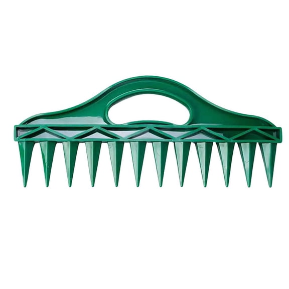 Pekkaxy Soil Sowing Drill, 11.82 x 5.12 Inches, Green, Ergonomic Hand Tool for Precise Seed Planting, Ideal for Home Vegetable Gardens and Flower Beds