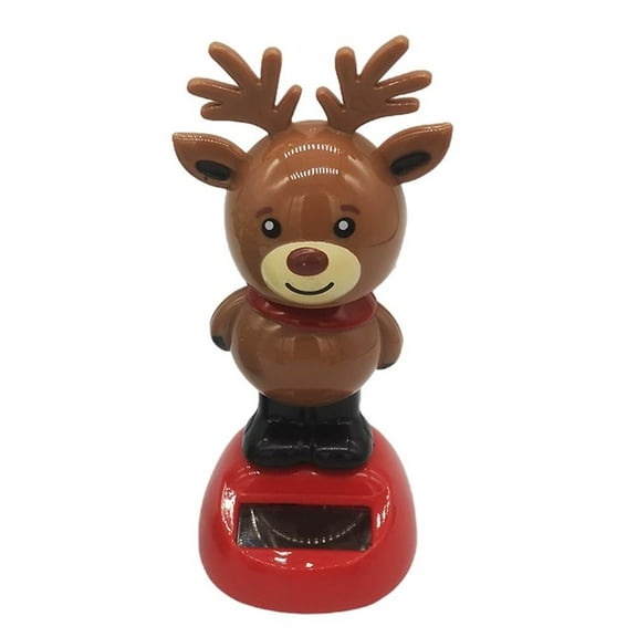 Pekkaxy Solar Powered Dancing Christmas Figurines, Santa and Snowman Dashboard Swing Car Decoration