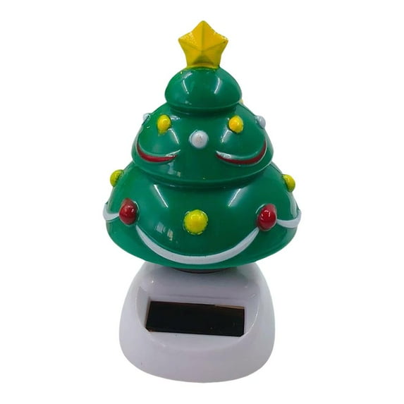 Pekkaxy Solar Powered Dancing Santa Car Dashboard Decoration, Christmas Auto Ornament