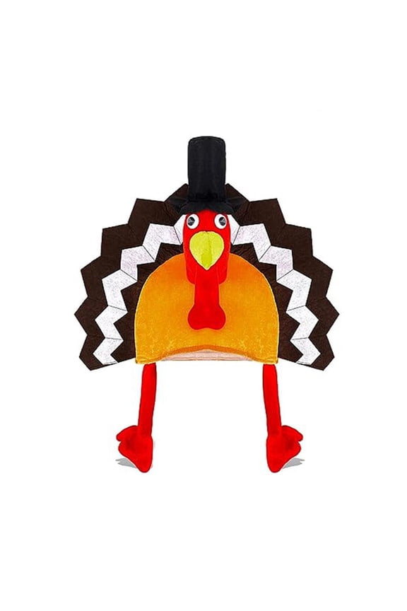 Thanksgiving Turkey Hat, Funny Holiday Costume Accessory for Men and Women Cosplay
