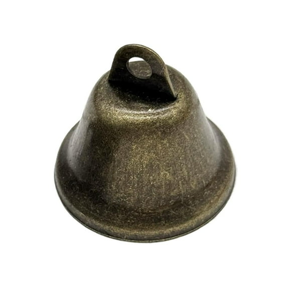 Pekkaxy Vintage Bronze Craft Bells, Small Brass Jingle Bells for Wind Chimes and Christmas Decorations