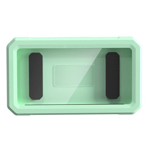 Pekkaxy Waterproof ABS Storage Box, 6.06 x 3.78 x 2.28 in, Touchscreen-Friendly Shower Organizer, Mounts on Bathroom Wall for Hands-Free Entertainment