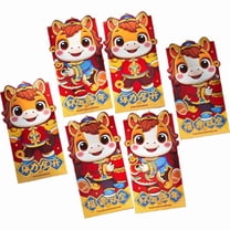 Pekkaxy Year of the Horse Red Envelopes 6-Pack with Gold Foil, Festive Design for Sincere Gifting, for Chinese New Year Birthdays Weddings and Holiday