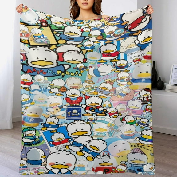 Pekkle Blanket Cute Soft Lightweight Fuzzy Plush Throw Blankets Cozy Flannel Blankets for Sofa Couch Travel Home Bedroom Decor Gifts 30"x40"