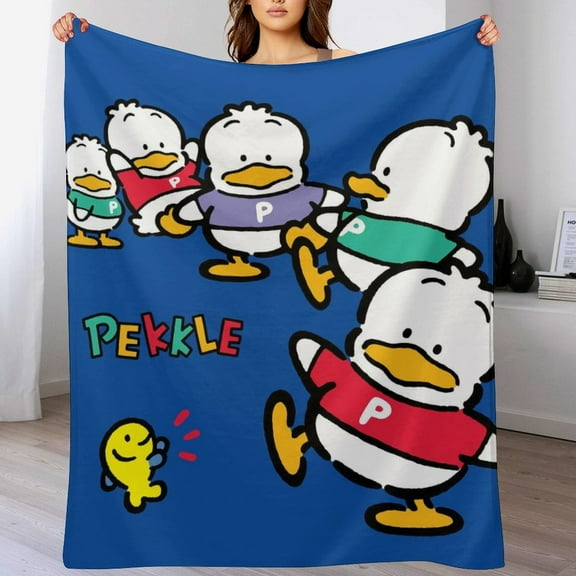 Pekkle Blanket Cute Soft Lightweight Fuzzy Plush Throw Blankets Cozy Flannel Blankets for Sofa Couch Travel Home Bedroom Decor Gifts 30"x40"